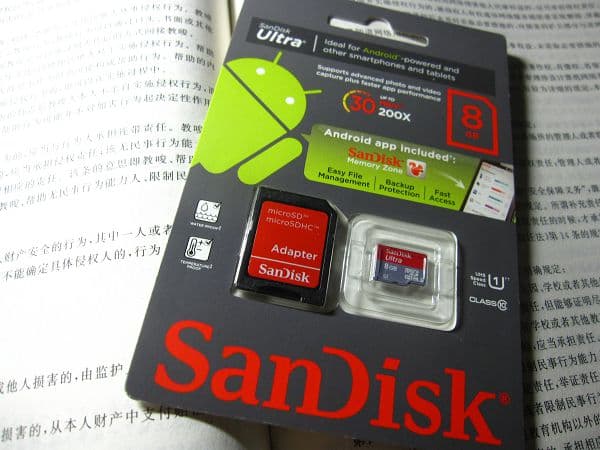 入手一张SanDisk Ultra C10的TF卡