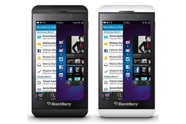 搭载BlackBerry 10系统的黑莓新款手机